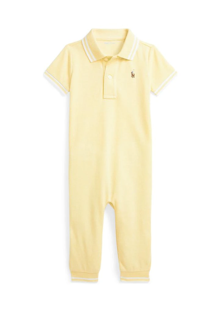 Ralph Lauren Baby Boys Cotton Oxford Mesh Polo Coverall