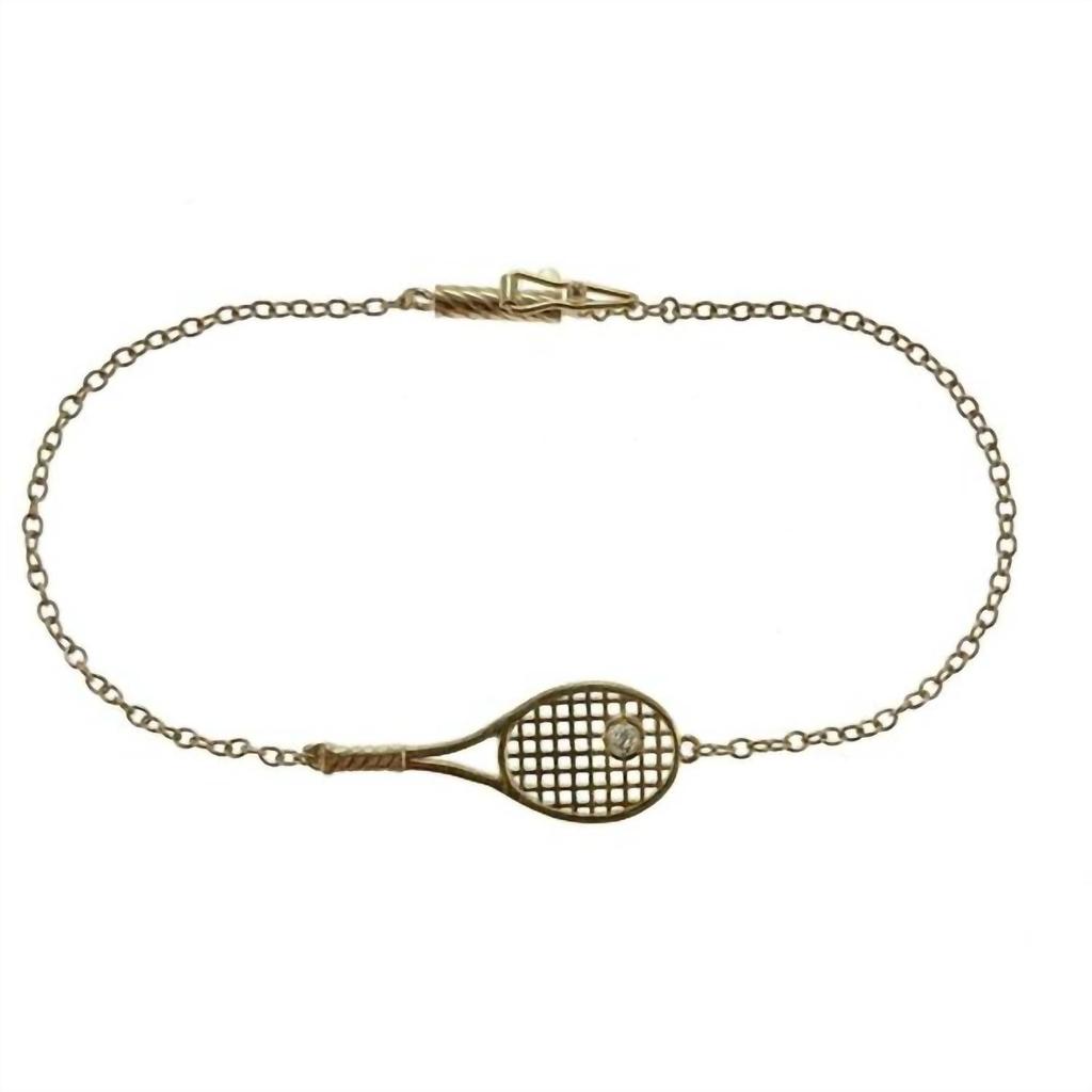 Love Love Tennis Love Love Tennis - Women's Racket Diamond Ball Tennis Bracelet