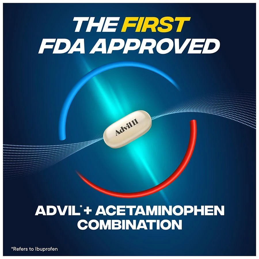 Advil Dual Action Coated Caplets with Acetaminophen 8