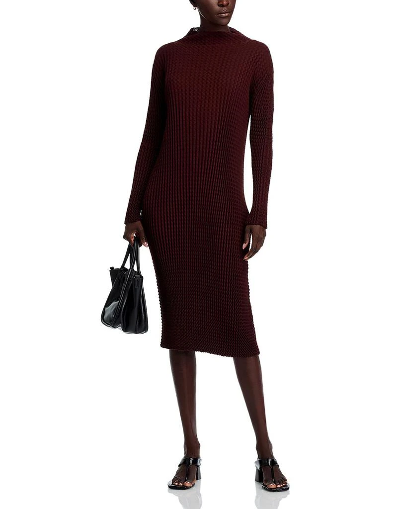 Issey Miyake Spongy Mock Neck Dress - Dresses & Skirts - Free Shipping -  BeyondStyle