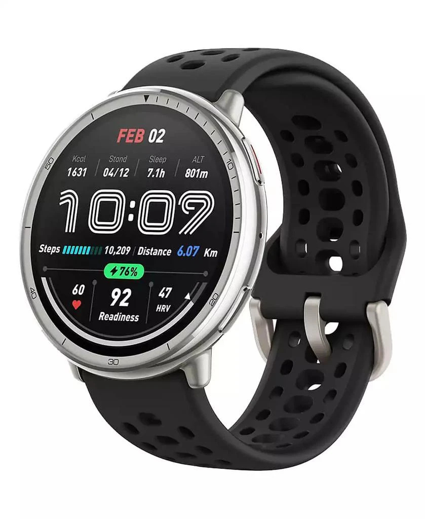 Amazfit Active 2 Smart Watch - Black Sport Silicone