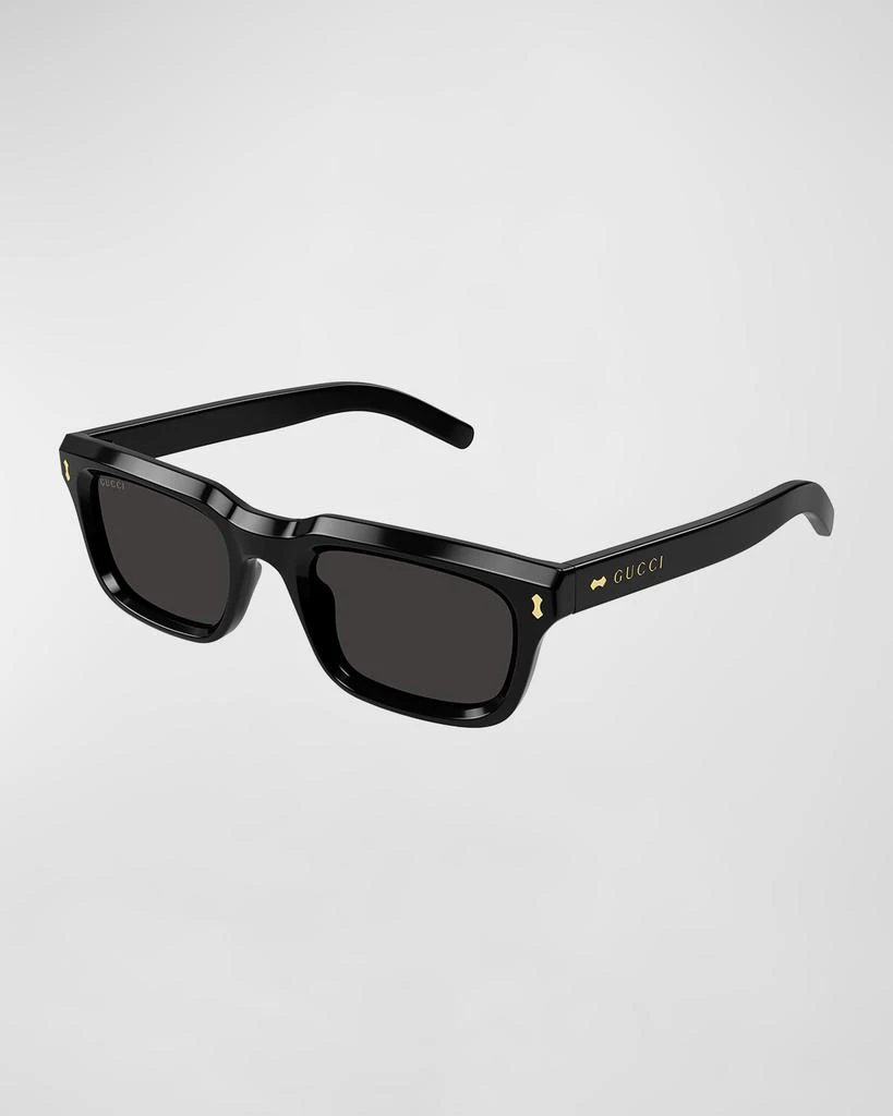 Gucci Men's Acetate Rectangle Sunglasses 1