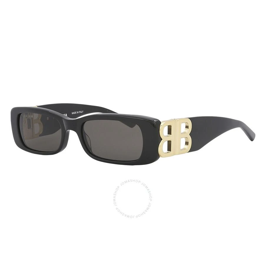 Balenciaga Grey Rectangular Ladies Sunglasses BB0096S 001 51 3
