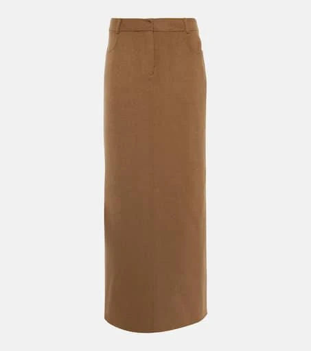 The Frankie Shop Malvo wool-blend maxi skirt 1