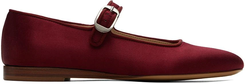 Le Monde beryl Burgundy Mary Jane Ballerina Flats 1