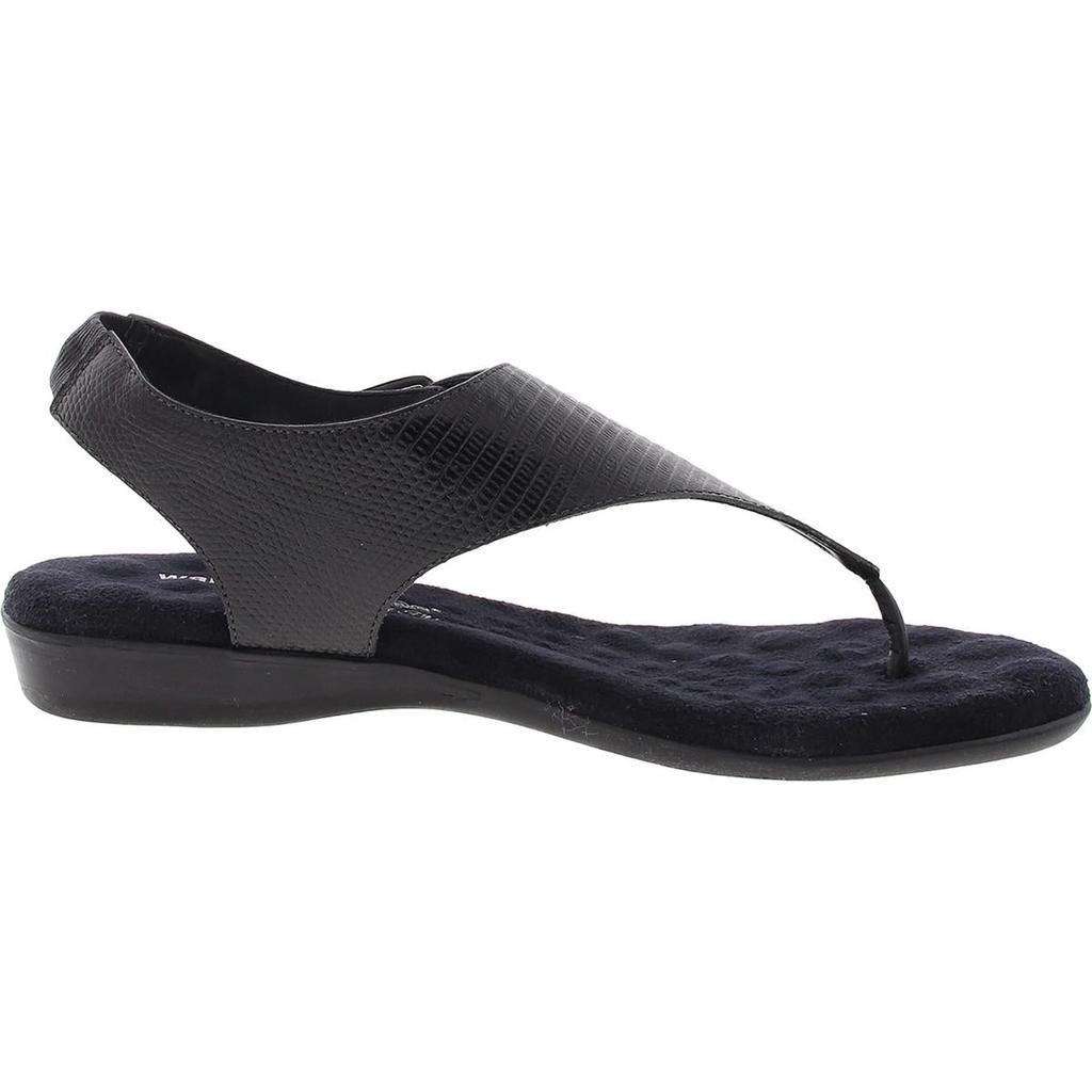 Walking Cradles Noelle Womens Buckle Leather Thong Sandals