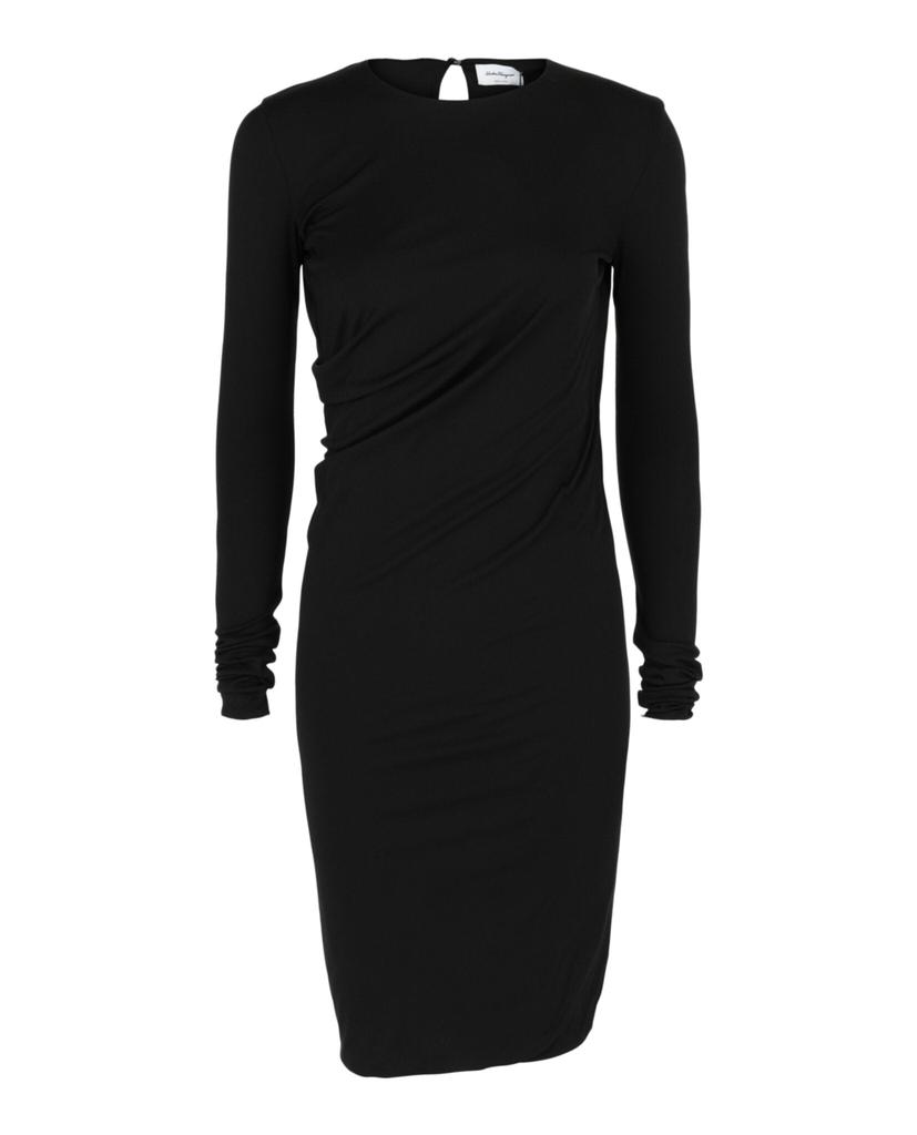 Salvatore Ferragamo Ruched Midi Dress