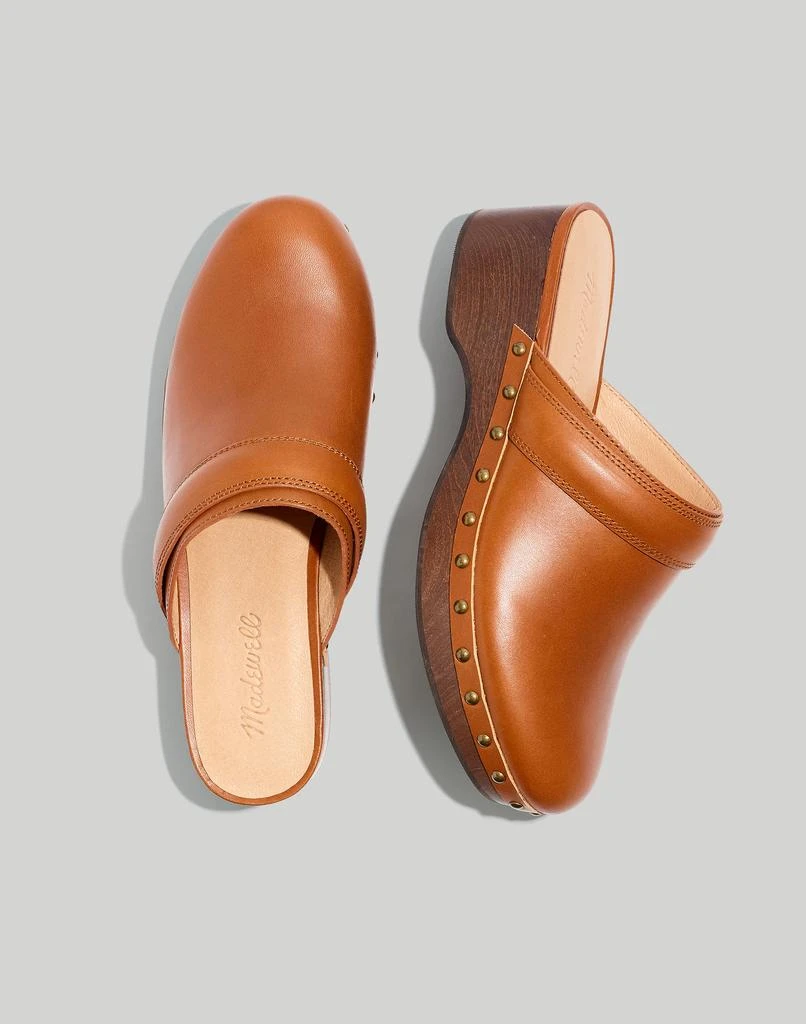Madewell The Cecily Clog in Oiled Leather 1