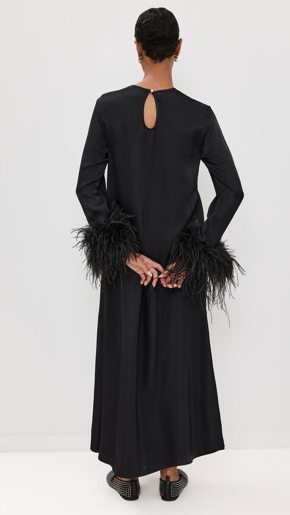 Sleeper Suzi Maxi Dress with Detachable Feathers