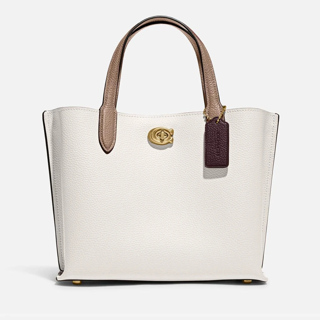 Coach Polished Pebble-Grain Willow 24 Tote Bag Tote Bags