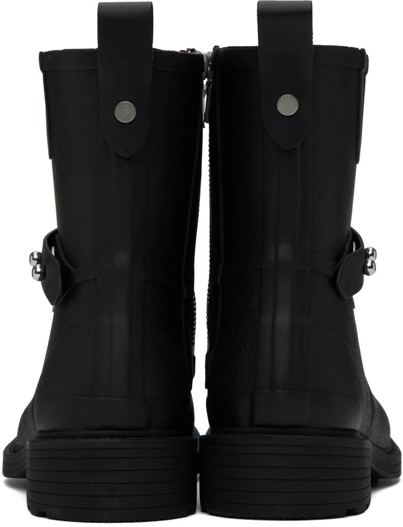 Rag & Bone Black Moto Rain Boots 2