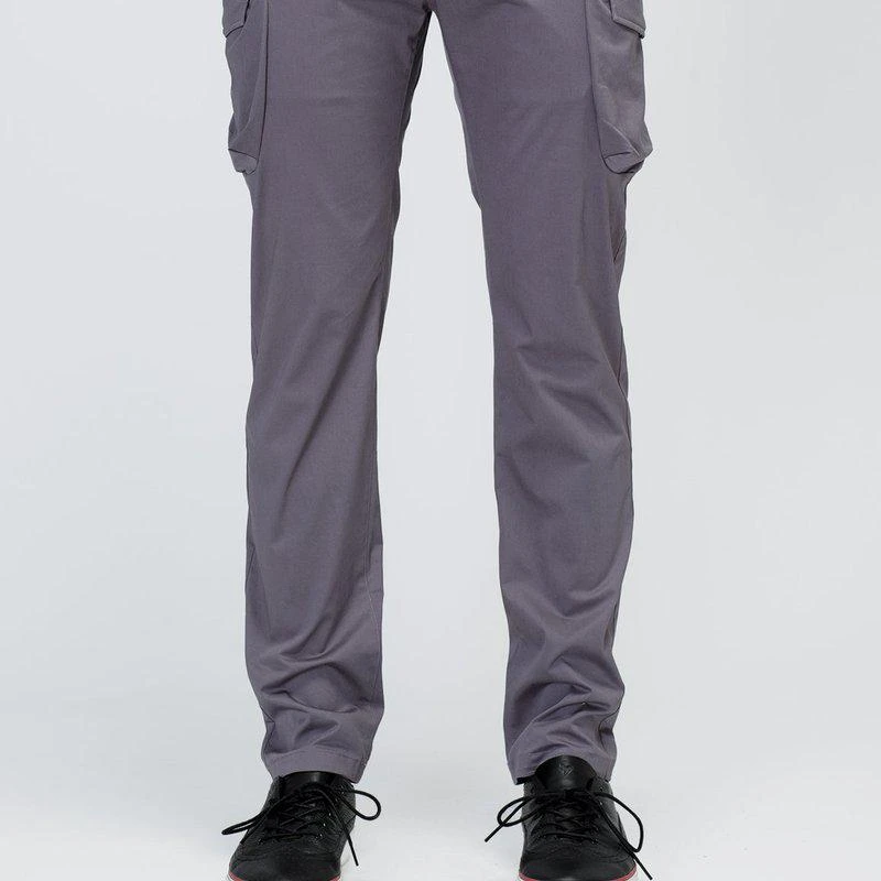 Konus Men's Cargo Pocket Jogger With Side Stripe In Purple 1