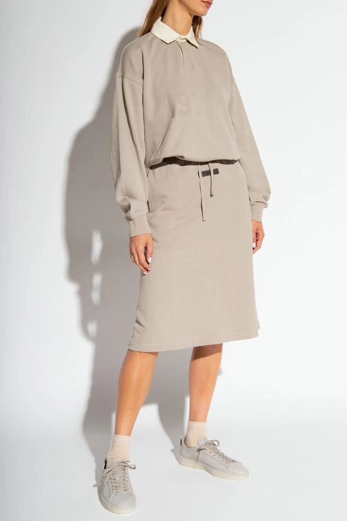 Essentials Fear Of God Essentials Logo Patch Drawstring Midi Skirt 4