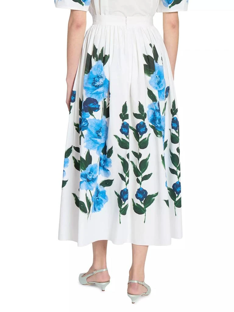 Erdem Floral Poplin Midi Skirt 5