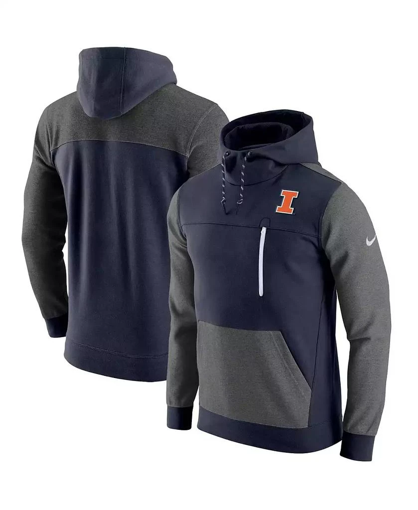 NIKE Men's Navy Illinois Fighting Illini Av-15 2.0 Pullover Hoodie 1