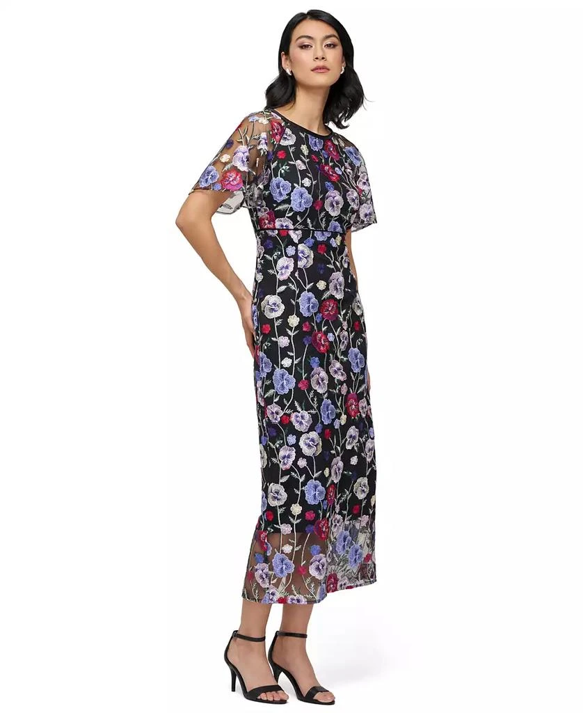 JS Collections Women's Embellished Short-Sleeve Midi Dress 3