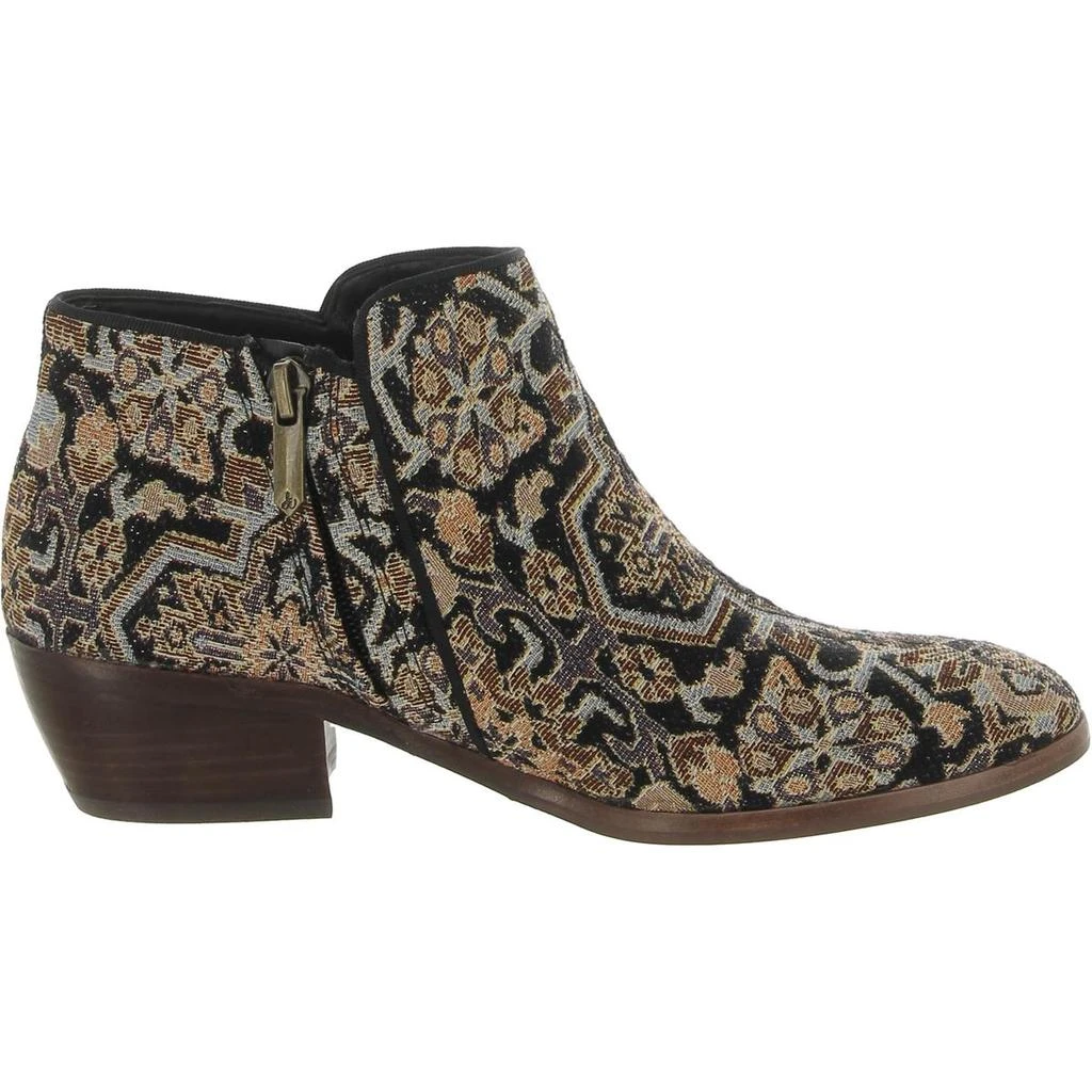Sam Edelman Petty Womens Contrast Trim Block Heel Ankle Boots 3