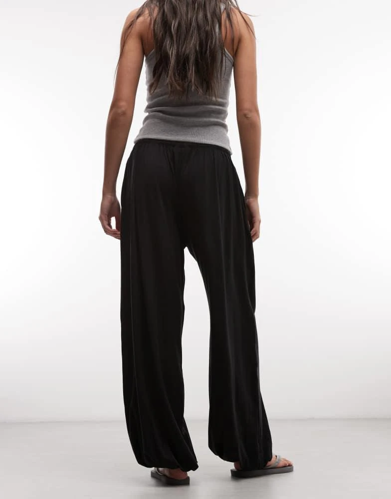 Weekday Weekday balloon fit trousers in black 3