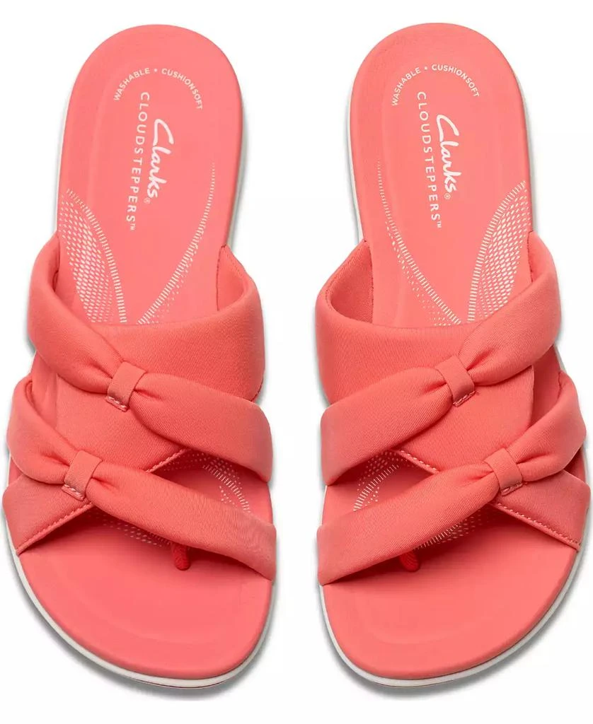 Clarks Cloudsteppers Breeze Rae Cam Slip-On Flat Sandals 7
