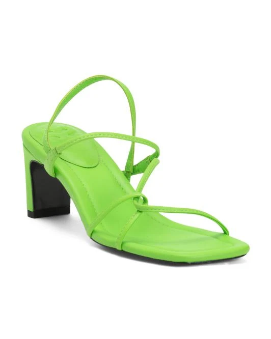 Sandro Leather Faye Heeled Sandals 1