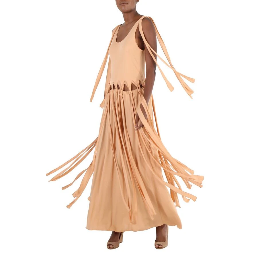 Chloé Chloe Ladies Smoked Ochre Layered Knotted Maxi Dress, Brand Size 42 (US Size 10) 3