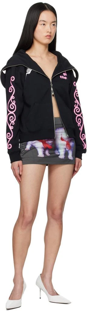 Ashley Williams Black Printed Miniskirt 4