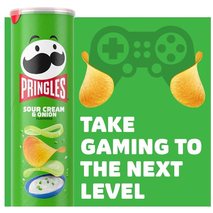 Pringles Potato Crisps Chips Sour Cream and Onion 9