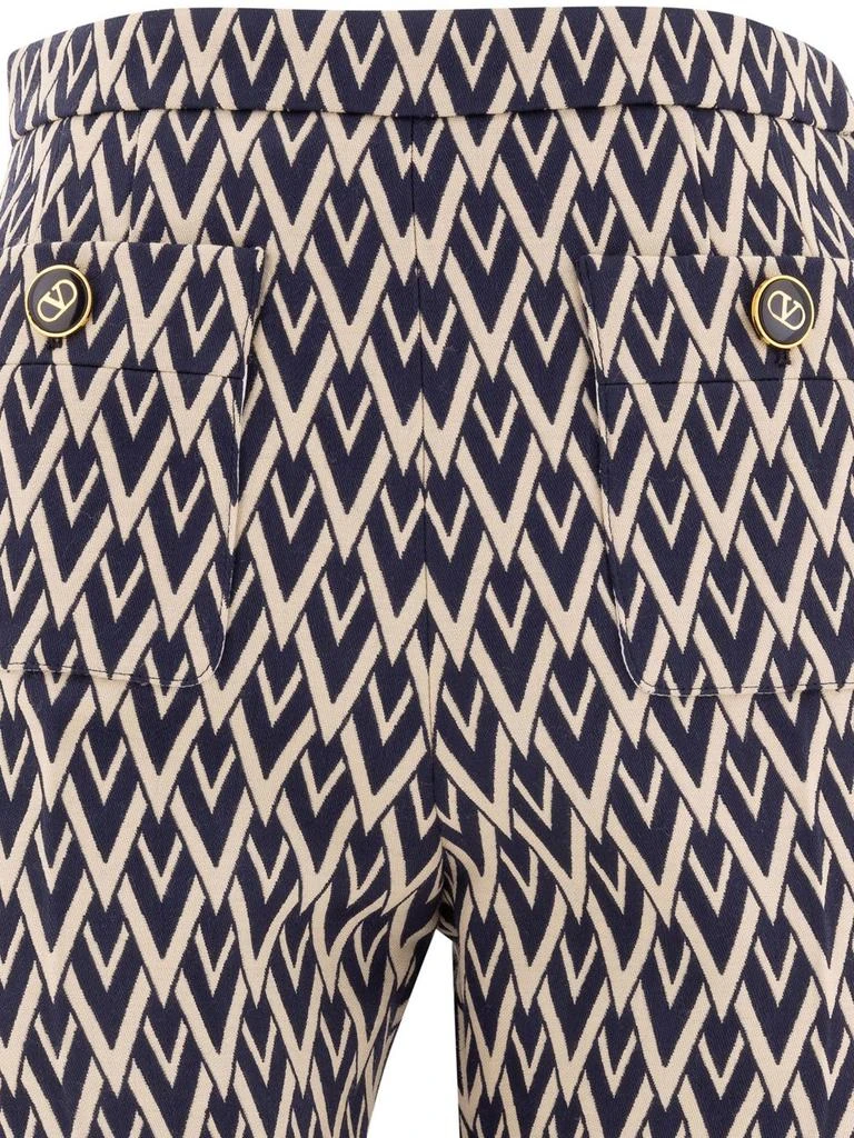 Valentino Valentino Monogram Patterned Flared Trousers 3
