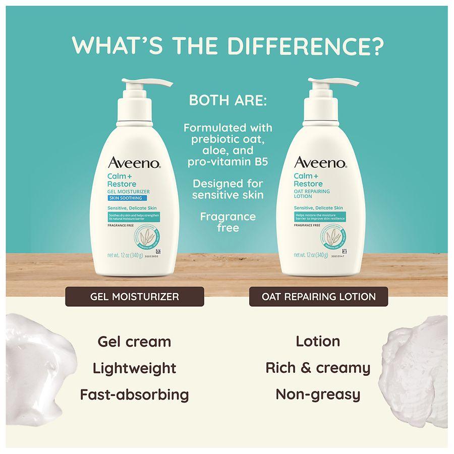 Aveeno Calm + Restore Daily Gel Body Moisturizer Fragrance Free