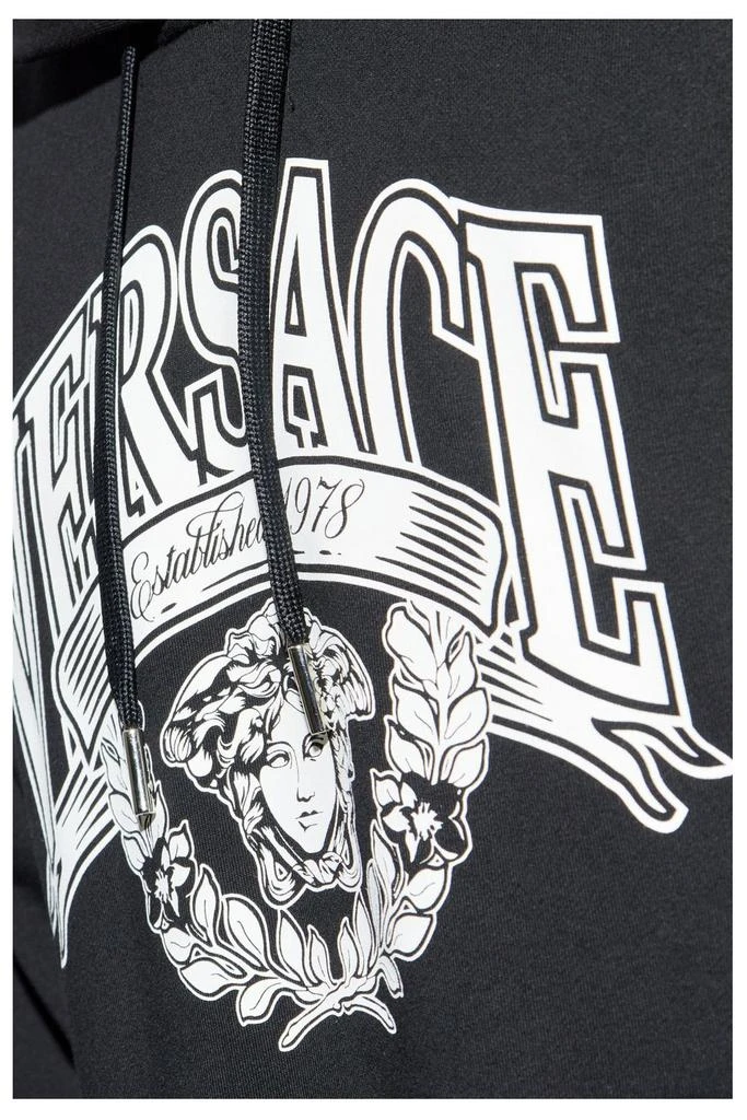 Versace Versace Logo-Printed Drawstring Hoodie 5