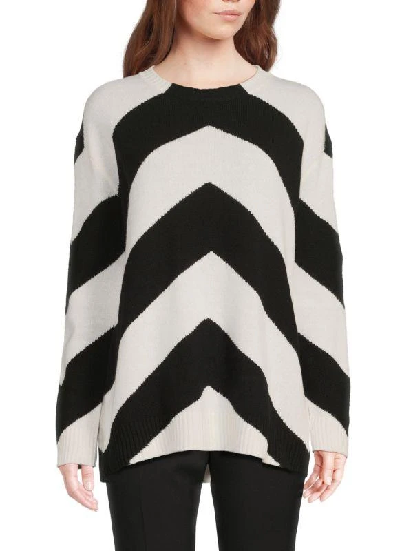 Valentino Chevron Wool Sweater 1