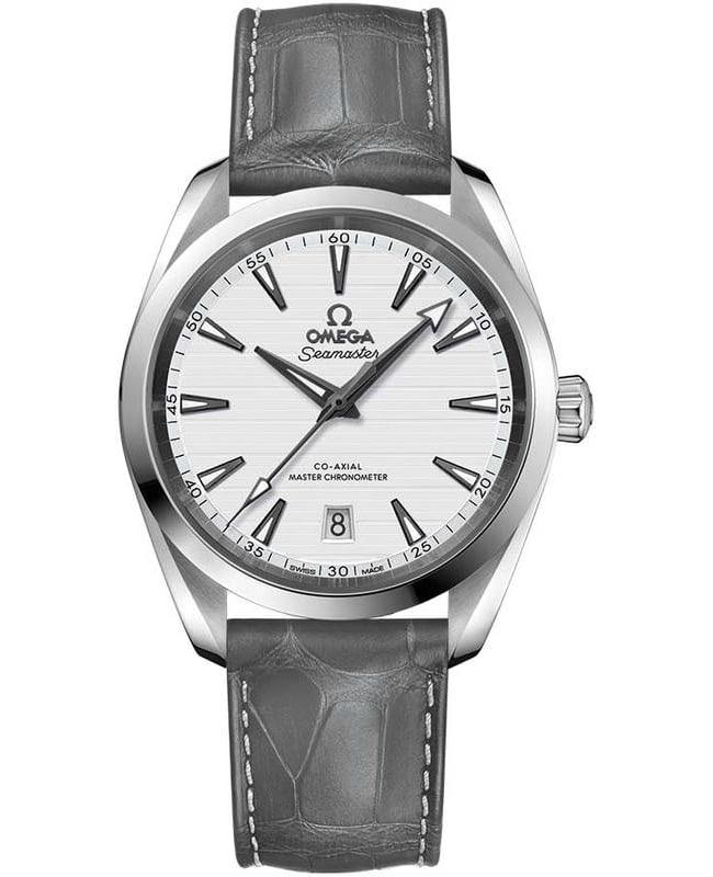 Omega Omega Seamaster Aqua Terra 150m Master Co-Axial Chronometer 38 MM Grey Leather Men's Watch 220.13.38.20.02.001