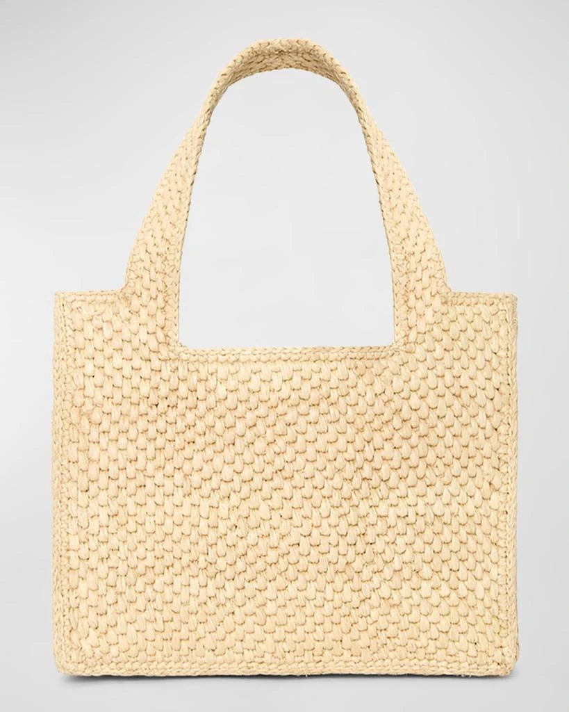 Loewe x Paula’s Ibiza Font Logo Mini Tote Bag in Raffia 6