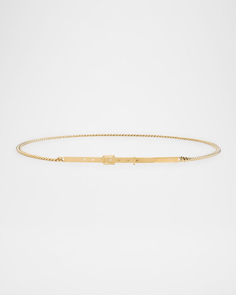 Totême 18K Gold-Plated Brass Skinny Belt