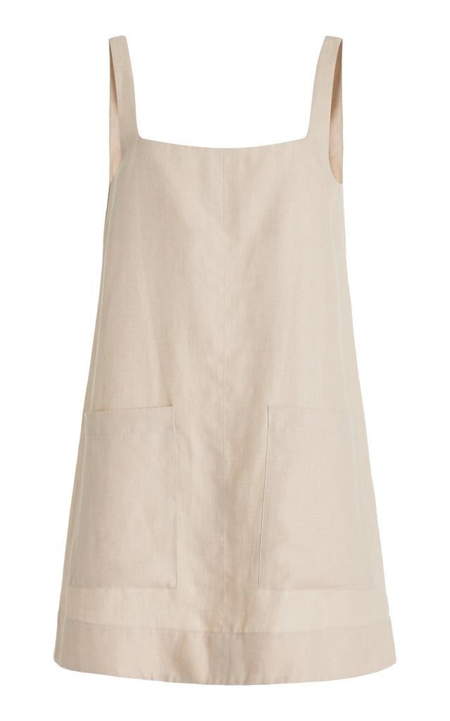 Bondi Born BONDI BORN - Delphi Organic Linen Mini Dress - Ivory - S - Moda Operandi