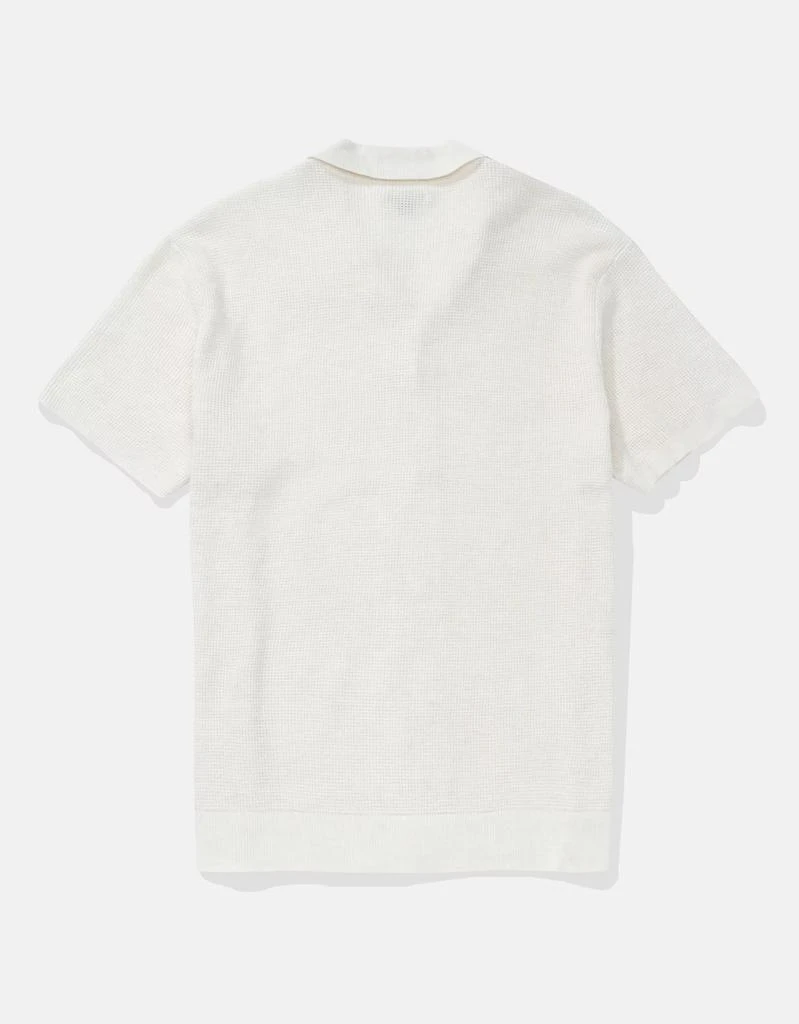 AE AEO Waffle Button-Up Polo Shirt 4