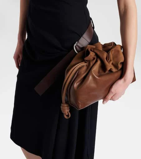 Loewe Flamenco Medium suede clutch 3