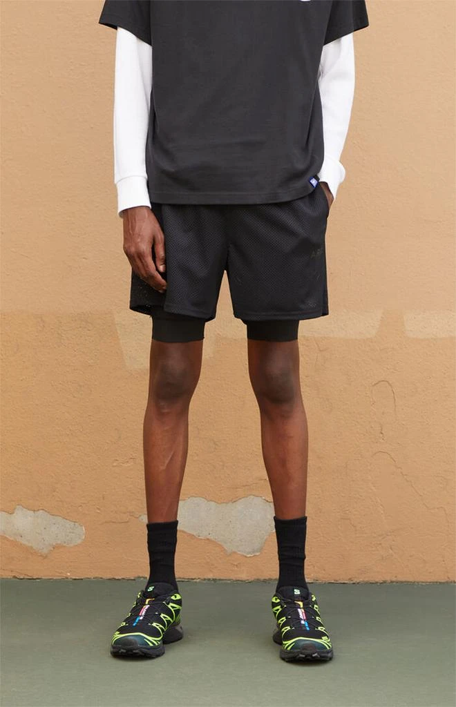 A.R.C. Active Black Mesh 2 in 1 Shorts 2