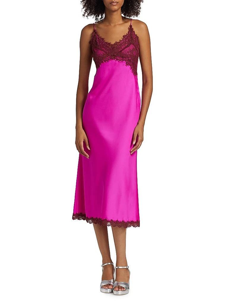 Boudoir Lace Satin Ameliane Slipdress  On Sale Now with Up to 51% Off |  Discover Exclusive Deals & Savings at BeyondStyle  Authentic  LOVESHACKFANCY midi-length|v-neck|contemporary|sleeveless|slip dress|lace|women's  apparel|solid|Women's|dresses|satin ...