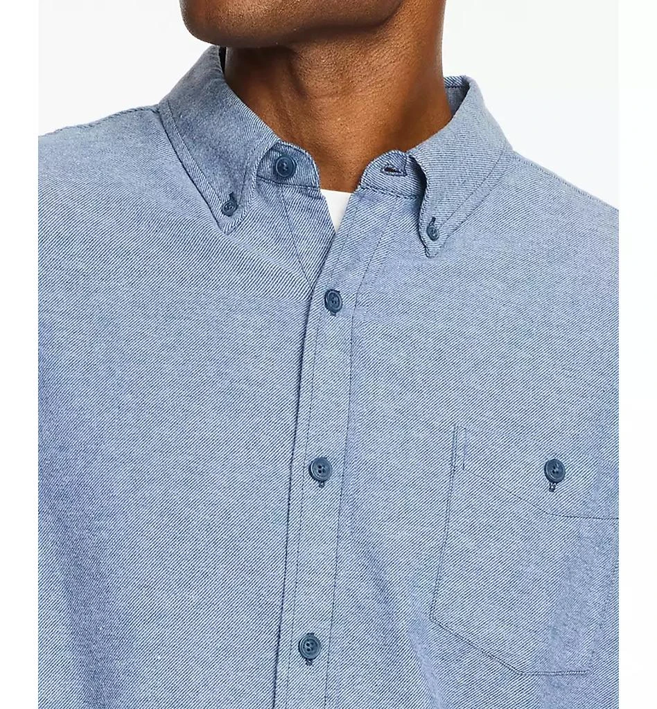 Weatherproof Vintage Men's Regular-Fit Two-Tone Button-Down Twill Flannel Shirt 4