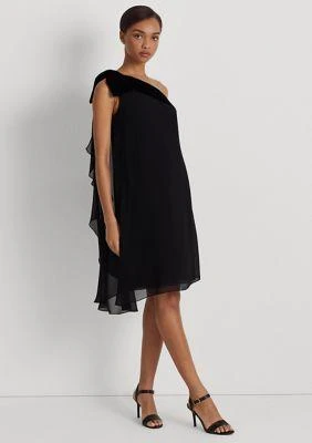 Ralph Lauren Ralph Lauren Chiffon One Shoulder Dress 1