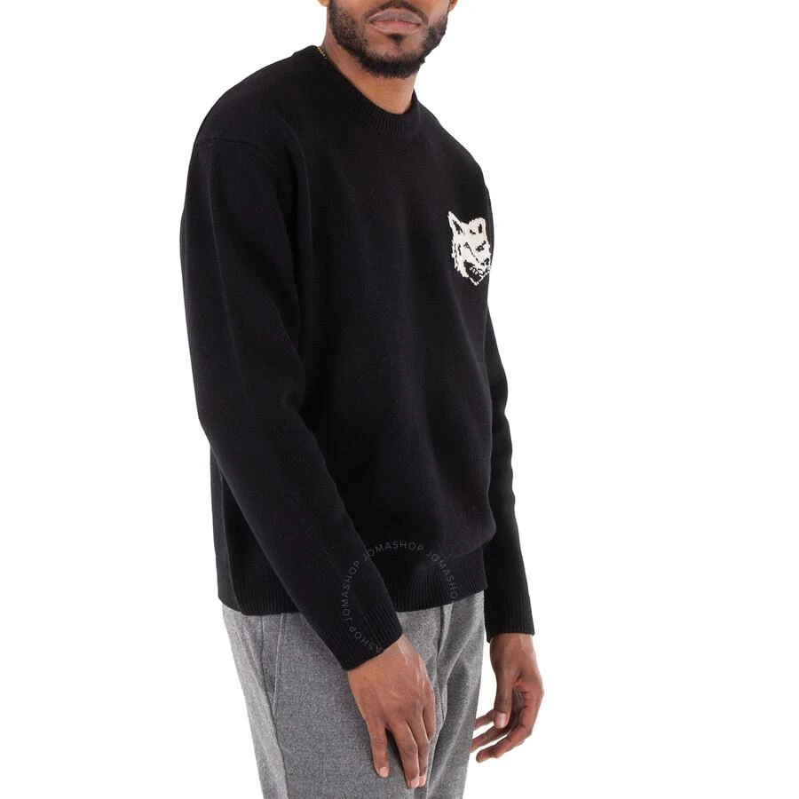 Maison Kitsune Fox Head Intarsia Wool Jumper 2