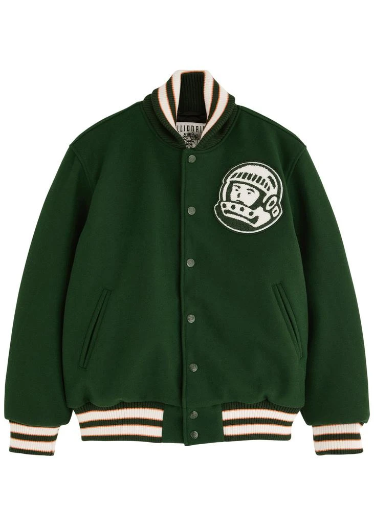 Billionaire Boys Club Logo-appliquéd padded felt varsity jacket 1