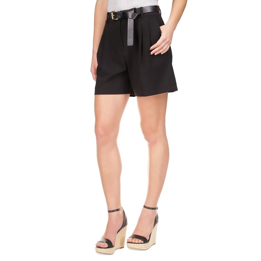 Michael Kors Women's Solid Pleat-Front Shorts 5