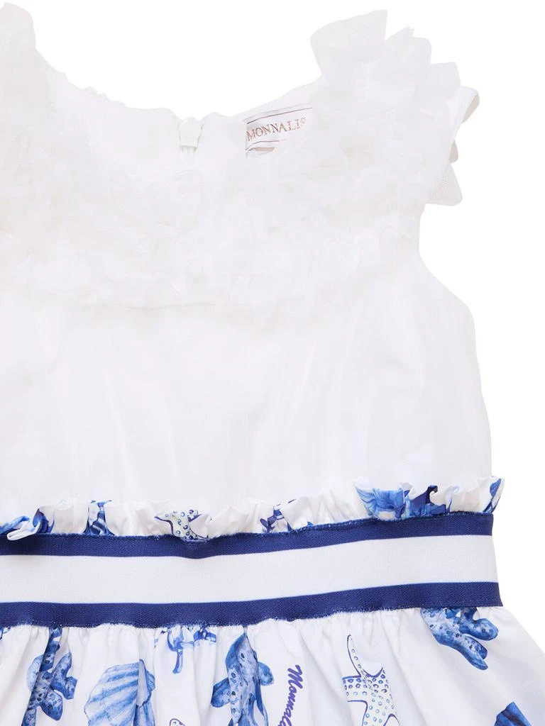 MONNALISA Printed Cotton Satin Dress 1