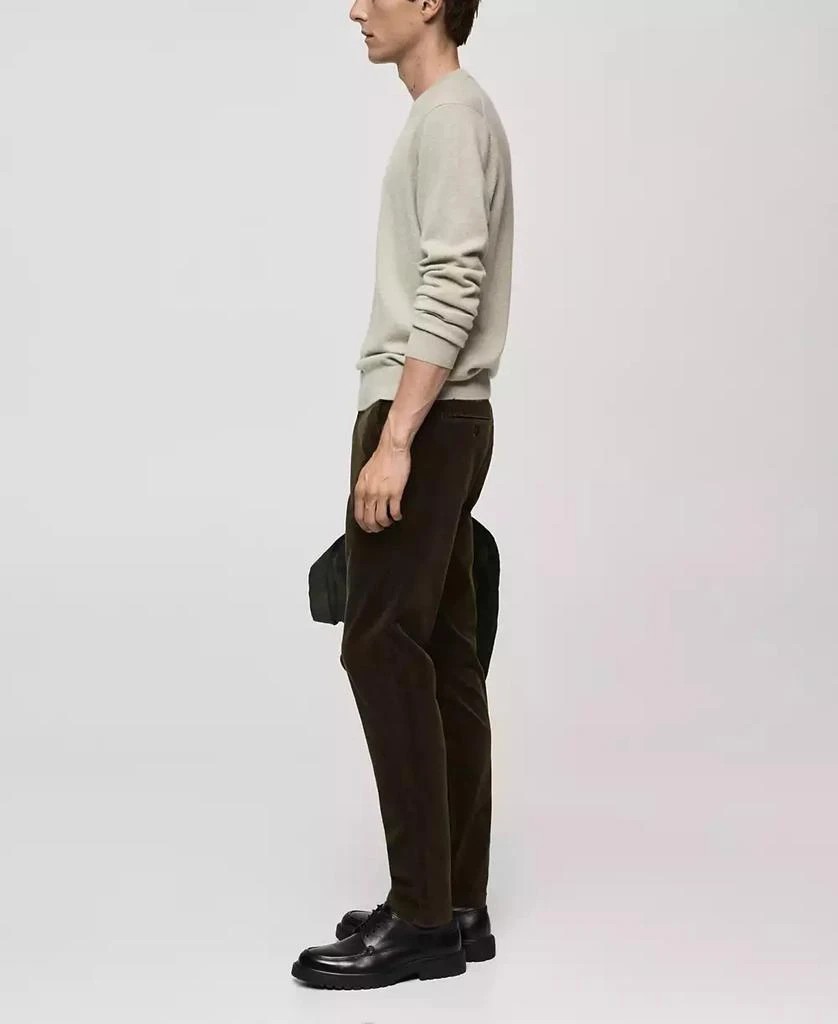 Mango Men's Slim-Fit Corduroy Pants 4