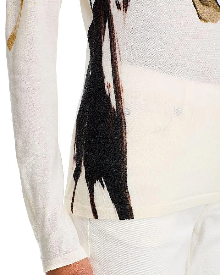 Jason Wu Merino Wool Brushstroke Print Sweater 5