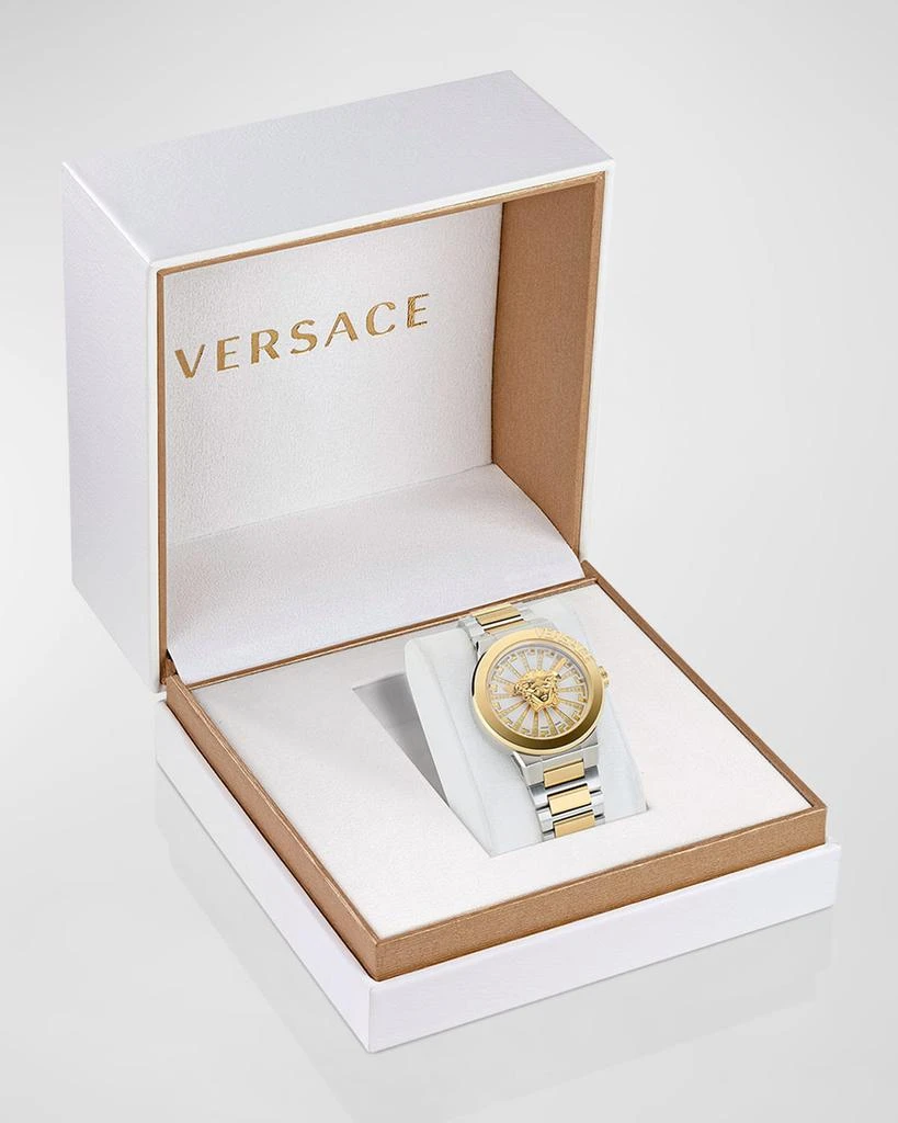 Versace 38mm Medusa Infinite Watch with Bracelet Strap, Two Tone 5