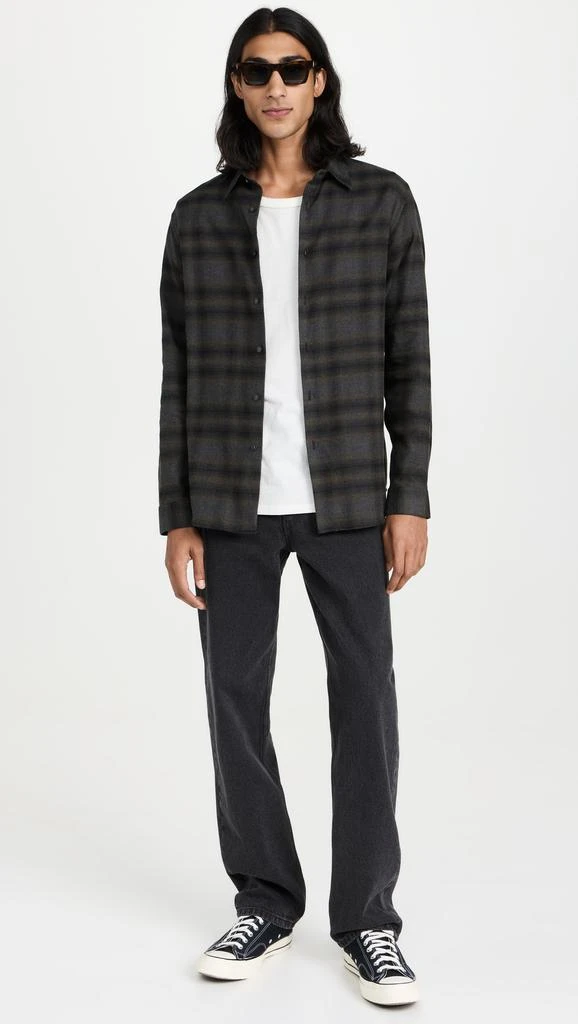 Theory Irving Soft Plaid Shirt 4