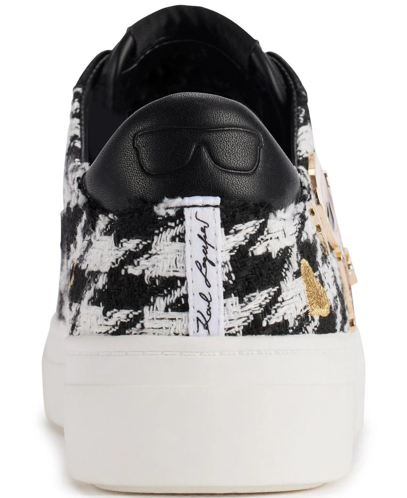 Karl Lagerfeld Paris CATE PINS HOUNDSTOOTH LACE UP SNEAKER 4